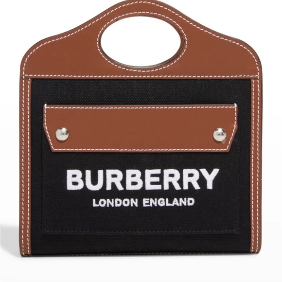 Burberry Handbags - Micro Pocket Canvas Top-Handle Bag